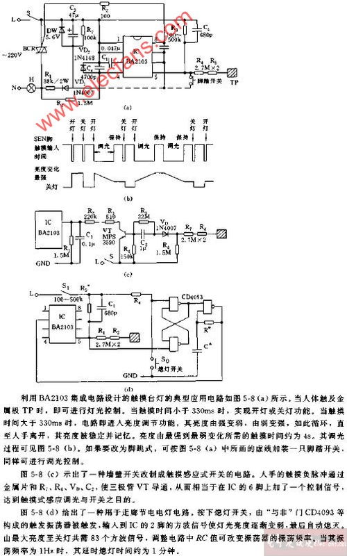 集成电路外形与引脚分布图电路图